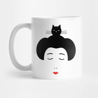 Geisha and Cat Mug